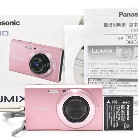 パナソニック Panasonic LUMIX DMC-FH10 ピンク 《動作確認済・元箱・説明書・バッテリー》 コンパクト デジタル カメラ #A1327