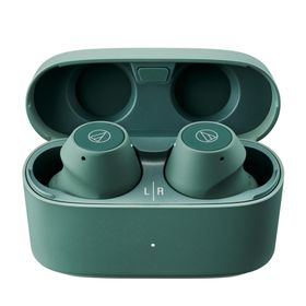国内audio-technica フルワイヤレスイヤホン ATH-CKS30TW+ SOLID BASSシリーズ 低遅延 IP55 (エーバーグリーン)