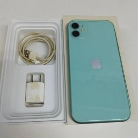 【SIMロックあり】iPhone 11/A2221/64GB/グリーン〈MWLY2J/A〉