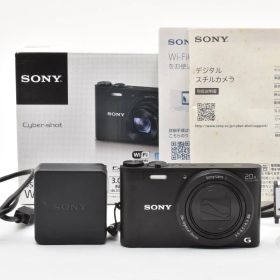 ■ 美品 ■ ソニー SONY Cyber-shot DSC-WX350 ブラック 《動作確認済・元箱・説明書・充電器・バッテリー付》 デジカメ #A1338