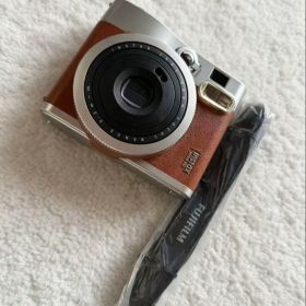 美品 FUJIFILM instax mini 90 本体 茶色ブラウン
