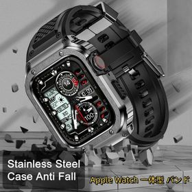 【シリーズ11?SE3対応】Apple Watch series 11 9 8 6 5 4 45mm 44 mmバンド TPU バンドメンズ 一体型 高級 ギフト プレゼントスポーツ アップルウォッチバンド