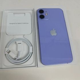 【SIMフリー】iPhone 12 mini/A2398/64GB/パープル〈MJQC3J/A〉