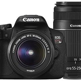 【中古】Canon デジタル一眼レフカメラ EOS Kiss X6i ダブルズームキット EF-S18-55mm/EF-S55-250mm付属 KISSX6i-WKIT