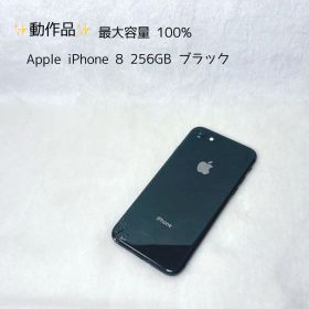 動作品 Apple iPhone 8 256GB ブラック 最大容量 100%