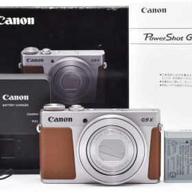 [超美品] Canon キヤノン PowerShot G9X Mark II シルバー コンパクトデジタルカメラ 箱付 #2926468A