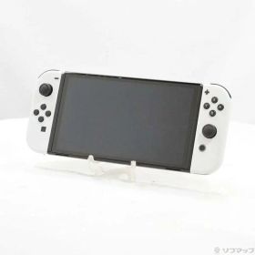 【中古】Nintendo(任天堂) Nintendo Switch 有機ELモデル Joy-Con(L)／(R) ホワイト 【196-ud】