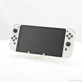 【中古】Nintendo(任天堂) Nintendo Switch 有機ELモデル Joy-Con(L)／(R) ホワイト 【196-ud】
