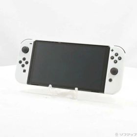 【中古】Nintendo(任天堂) Nintendo Switch 有機ELモデル Joy-Con(L)／(R) ホワイト 【198-ud】