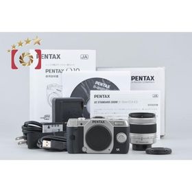 【中古】PENTAX ペンタックス Q10 ズームレンズキット シルバー シャッター回数僅少 元箱付き