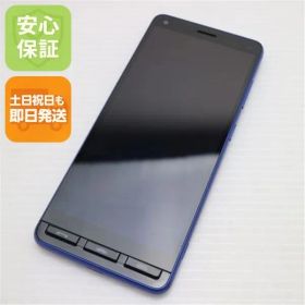 美品 かんたんスマホ2＋ A201KC ブルー スマホ 白ロム 土日祝発送OK 05000