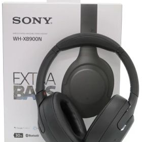 【SONY】ソニー『ヘッドホン / ワイヤレスノイズキャンセリングステレオヘッドセット / ブラック』WH-XB900N(B) 2019年10月発売 音響機器 1週間保証【中古】
