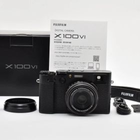 【返品保証】★極上品★フジフイルム FUJIFILM X100VI ブラック 《ショット数：1677回》★ L0#8286