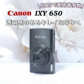 美品 Canon IXY 650 ブラック 大人気 キャノン Wi-Fi搭載機種