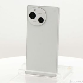 (中古)SHARP AQUOS R9 256GB ホワイト SH-51E docomo SIMフリー(258-ud)
