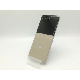 【中古】MOTOROLA SoftBank 【SIMフリー】 motorola razr 50s サンドクリーム 8GB 256GB A403MO【福岡天神】保証期間1ヶ月【ランクB】