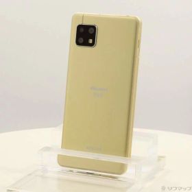 【中古】SHARP(シャープ) AQUOS sense5G 64GB イエローゴールド SH-53A docomoロック解除SIMフリー 【269-ud】