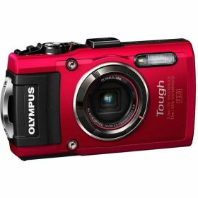 【中古】オリンパス OLYMPUS デジタルカメラ STYLUS TG-4 Tough レッド 1600万画素CMOS F2.0 15m 防水 100kgf耐荷重 GPS+電子コンパス&内蔵Wi-Fi TG-4 RED当店保証30日間 人気モデル 高画質