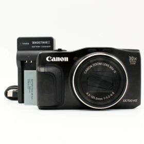 【極上品】CANON Power Shot SX700 HS ブラック 光学30倍ズーム#9027