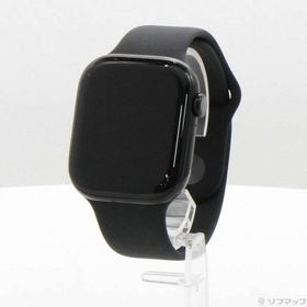 〔中古〕Apple(アップル) Apple Watch Series 10 GPS 46mm ジェットブラックアルミニウムケース ブラックスポーツバンド〔344-ud〕