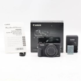 Canon PowerShot G7 X Mark III ブラック｜1.0型センサー 高画質コンデジ｜4K動画・ライブ配信対応 Vlog撮影向け キヤノン【中古】