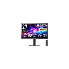 IO DATA(アイオーデータ) KH-GDU271JAD ゲーミングモニター GigaCrysta 3年保証 ブラック ［27型 /4K(3840×2160） /ワイド /320Hz］