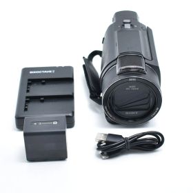 B#12455 SONY(ソニー) 4K ビデオカメラ Handycam FDR-AX60 ブラック 内蔵メモリー64GB 光学ズーム20倍 空間光学手ブレ補正 FDR-AX60