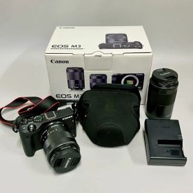 美品 Canon EOS M3 ダブルズームキット ミラーレス一眼カメラ