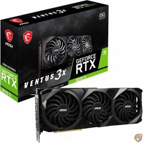 MSI GeForce RTX 3070 Ti VENTUS 3X 8G OC ゲーミンググラフィックカード - 8GB GDDR6X 1800MHz PCI Express Gen 4 256ビット 3x DP v 1.4a HDMI 2.1 (4K対応)