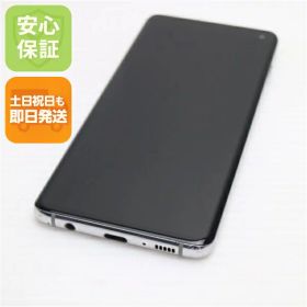 【中古】 良品中古 SC-03L Galaxy S10 プリズムホワイト スマホ 本体 白ロム 中古 土日祝発送OK