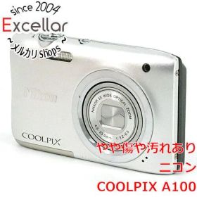 [bn:4] Nikon デジカメ COOLPIX A100SL シルバー 2005万画素 液晶画面いたみ 本体のみ