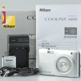 【中古】Nikon ニコン COOLPIX A100 シルバー コンパクトデジタルカメラ 元箱付き