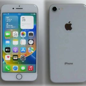 61 美品 電池新品100% iPhone８ 64GB SIMフリー ホワイト