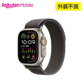【値下げ / 訳あり品（外装不良）】【条件達成で3300ポイント】 Apple Watch Ultra 2 チタニウムケースとブルー/ブラックトレイルループ ケースサイズ：49mm GPS＋Cellularモデル 国内正規品 認定販売店 純正 Apple アップル 2023年発売