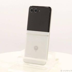 〔中古〕Motorola(モトローラ) motorola razr 50d 256GB ホワイトマーブル M-51E docomo SIMフリー〔258-ud〕