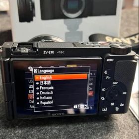 Internaltional SONY ZV-E10 多言語(英語、ベトナム…)