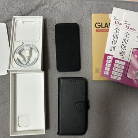 値下げ 美品 iPhone 13 mini 256GB ミッドナイト 一式