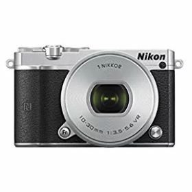 【中古】Nikon ミラーレス一眼 Nikon1 J5 標準パワーズームレンズキット シルバー J5HPLKSL