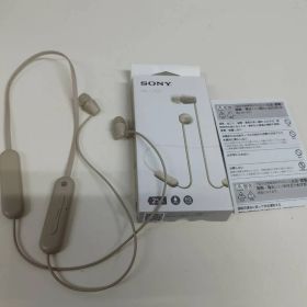 【良品】SONY WI-C100/YY2957/ワイヤレスステレオヘッドセット/ベージュ