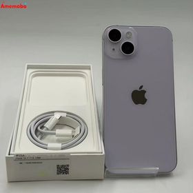 爆速発送iPhone14 128GB パープル MPUY3J/A AU版SIMフリー 美品