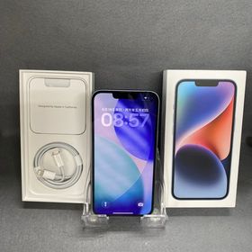 超美品 Appleストア版 SIMフリー iPhone14 256GB ブルー色