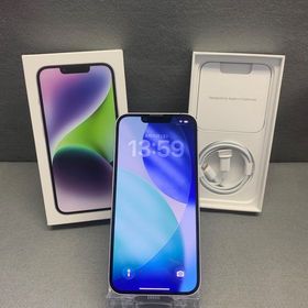 美品 海外版 SIMフリー iPhone14 128GB パープル色