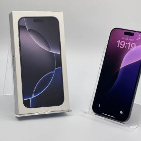 【箱付き中古A】iPhone 16 Pro Max 256GB ブラックチタニウム バッテリー【100%】 SIMフリー 白ロム