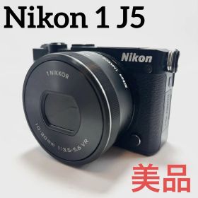 【美品】Nikon 1 J5 パワーズーム レンズキット ブラック ミラーレス