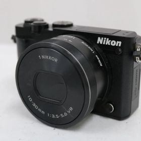 【返品保証】 ニコン Nikon 1 J5 ブラック 1NIKKOR 10-30mm F3.5-5.6 VR ミラーレス一眼 e13651