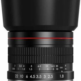 Lightdow for Canon EFレンズ 85mm F1.8 大口径レンズ単焦点 中望遠レンズ for Canon EOS Kiss X10i X10 X9i X9 X8i X7i X6i X5 X4 X3 X2 X70 90D 80D 70D 60D 6D 5D 250D Rebel T8i T7 T7i T3i一眼レフカメラレンズ