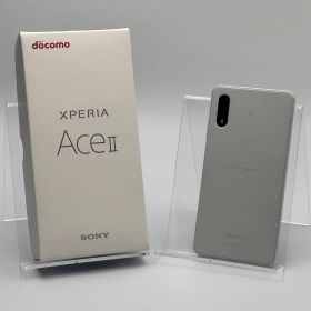 【箱付き中古B】Xperia Ace II SO-41B ホワイト SIMフリー 白ロム