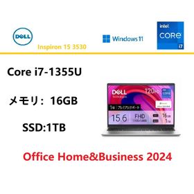 Dell(デル) ノートパソコン DELL Inspiron 15 3530 NI85 Core i7/16GB/1TB/Windows 11 Home 64bit /Office Home&amp;Business 2024/展示品