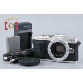【中古】OLYMPUS オリンパス PEN Lite E-PL7 シルバー ミラーレス一眼カメラ シャッター回数僅少