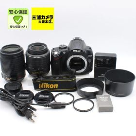 【美品】 Nikon D5000 ダブルズームキット 18-55mm + 55-200mm デジタル一眼レフカメラ #090VV0686